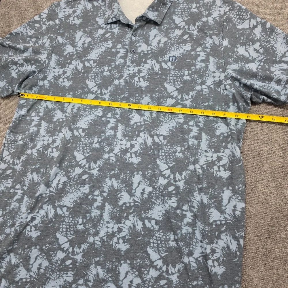 Travis Mathew Featherweight Please Polo Shirt Mens Golf Stretch Pineapple XXL